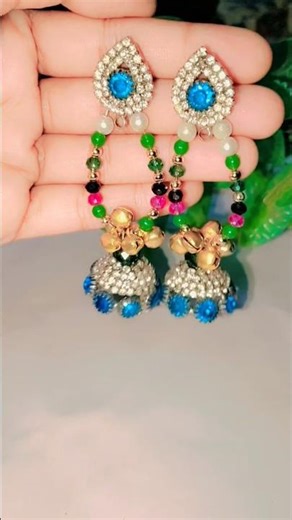 Diy Earrings using safety pin🧷✨|How to make easy earring #shorts #creative #ytshorts #trending #fypシ
