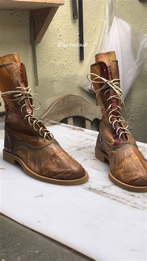 Straynge Skin Lab on Instagram: "And this is how we turned my humanized kombucha leather into shoes! Firstly, thank you all so much for being as interested as i am in this project! I am truly fascinated by your thriving curiosity and it inspires me every day to do more ⭐︎ This project holds a very sentimental meaning for me, and I am more than happy with the outcome :) When I first started growing kombucha to drink at home, I could have never guessed that one year later, they would turn into the