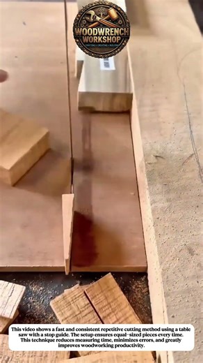 Fast & Accurate Repetitive Cuts on Table Saw | Boost Workshop Efficiency