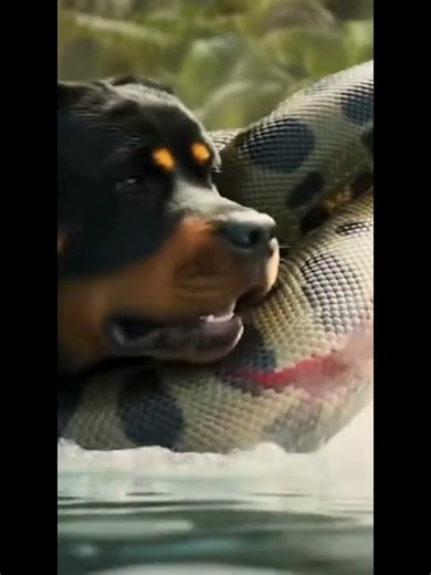 The Hero War Dog 😮 Battles GIANT Python in Icy Water!