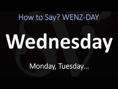 How to Pronounce Wednesday? (CORRECTLY) | 7 DAYS of the WEEK