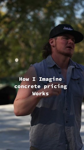 All Jokes But concrete is way to Expensive 😂 #concrete #contractor #bluecollar #southern