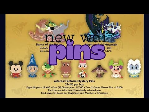 Adorbs collectors get ready 🧹... NEW Fantasia 85th anniversary cast exclusive pins from WDI