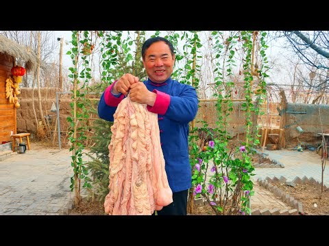 17 METERS Fatty Intestines with NEW Recipe! What an Intestines Feast! | Uncle Rural Gourmet