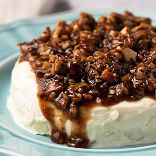 RECIPE 👉🏻 https://bellyfull.net/french-quarter-cheese-spread/ This super easy French Quarter Cheese Spread is one of my favorite holiday appetizers. A sweet and salty cream cheese mixture is topped with sugared pecans. Everyone fights over it - it's stupid delicious! | Belly Full