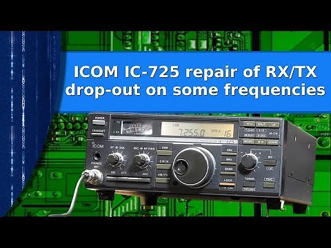 Ham Radio - Repair of an old IC-725 with weird drop out on some frequencies