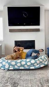 This human size dog bed is next level cozy 🐾