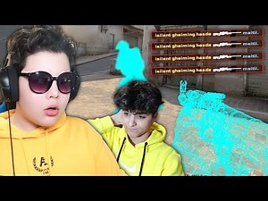 FRATELE MEU MIC IL TROLEAZA PE MEITII IN CS:GO PE 1V1 !! *WALLHACK*