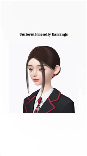 Earrings you can pair with any uniforms #earrings #uniform #matching #stylingtips #tops #fashion