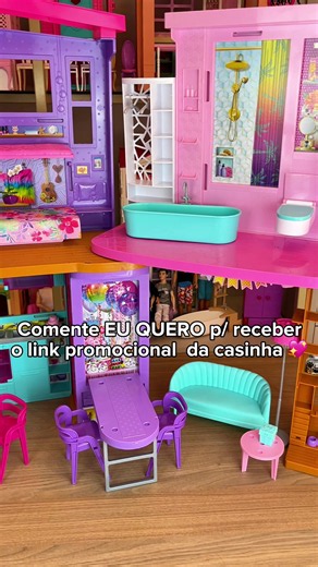 Comente eu quero pra receber o link promocional desta casinha 🩷 #barbie #diversao #asmr #casinhas
