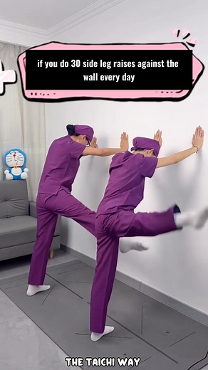 11K views · 229 reactions | "Want stronger, more flexible legs?  Try these 4 wall exercises — 30 reps a day and feel the difference! ✨ #LegStrength #HipMobility #FlexibilityGoals #WallWorkout #StabilityTraining #DailyExercise #MoveBetter #HomeWorkout #FitnessRoutine #StayActive" | Holistictaichihealing | Facebook