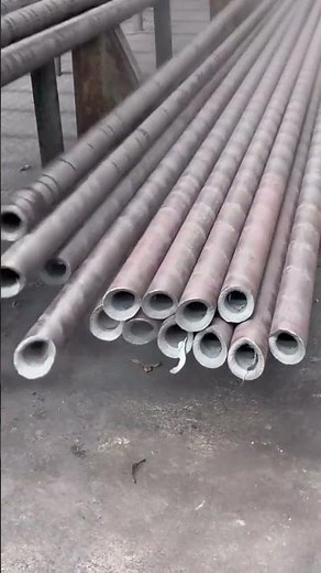 Satisfying Sound of Metal Pipes Falling - Industrial Production Line