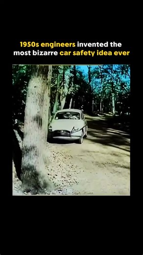 Evolvify AI on Instagram: "In 1959, automotive designers proposed a radical safety idea: a horizontally spinning wheel mounted to the front bumper. The rotating drum was meant to absorb low-speed impacts and roll against obstacles, reducing damage by redirecting force sideways instead of crumpling metal. The concept was never produced due to cost, complexity, and better emerging solutions, but it reflects a period when car safety innovation was highly experimental and unconstrained by convention