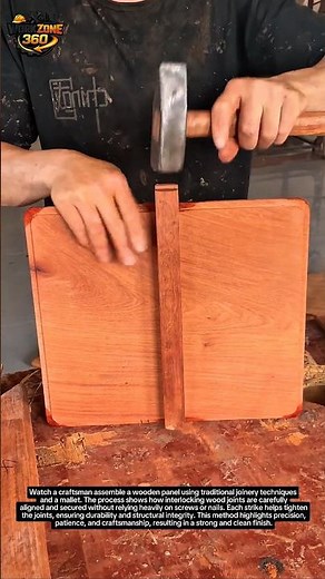 Handcrafted Wood Joinery Assembly | Satisfying Carpentry Skills & Precision Work