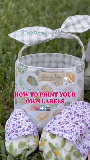 Sewing Bar 🪡🧵 on Instagram: "Tutorial ✂️ How to print your own sewing labels.. at HOME! It’s as easy as 1-2-3 🙌 All you need: • Printer & computer • Muslin or thin cotton fabric • Sticker paper • Ruler"