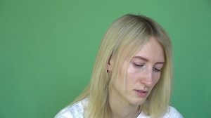 Young Beautiful Woman Crying On Green Stock Footage Video (100% Royalty-free) 1031130629 | Shutterstock