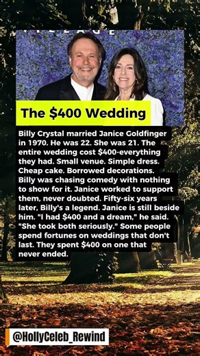 The $400 Wedding.Billy Crystal and Janice Goldfinger #story #celebrity #hollywood