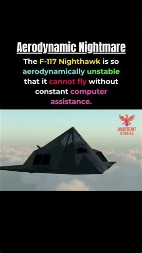 F-117 Nighthawk: Aerodynamic Nightmare #stealth #military #aviation