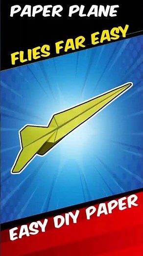 Tutorial how to make a paper airplane that flies all day easy - Paper Plane Origami