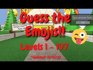 Roblox: Guess the Emoji *Updated* (10/26/22) Check Pinned Comment!