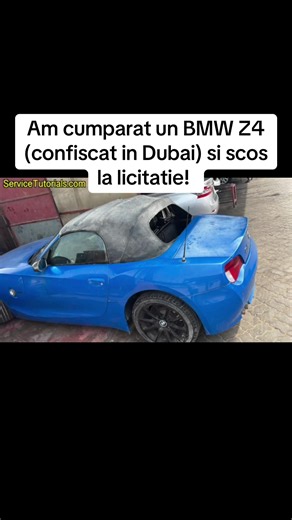 Am cumparat un BMW Z4 Cabrio (confiscat de politie) scos la licitatie in Dubai! #bmw #servicetutorials #tutorialeauto #bmwz4 #dubai