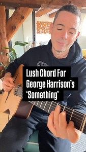 LUSH Chord for George Harrison’s ‘Something’ 🎸🔥 The first three chords of ‘Something’ follow a very popular harmonic pattern. Major to Major7 to Dominant 7. I recorded ‘Something’ on my new album Fir The Love Of George in G Major not the written key of C Major. This gave me the opportunity to use my favorite Major 7 chord that I learnt from Led Zeppelin’s ‘The Rain Song’ 🙌 It’s a gorgeous voicing for Gmaj7 that sounds open and cool with a slight dissonance to give it that wild edge. 🎸🔥 Here