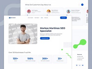 SEO Specialist Landing Page Design