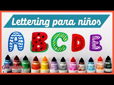 🧒 🖍️ Lettering para Niños (Alfabeto Completo)