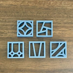 Breeze Blocks | Architectural Elements | 1950's Blocks | Mid- Century Modern Atomic | Retro Blocks | 3D Print File | STL File | Mid Mod - Etsy UK