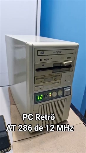Restauração AT 286 16MHz - Ficou show!! - #retro #pcantigo #computadorantigo #nostalgia #computador