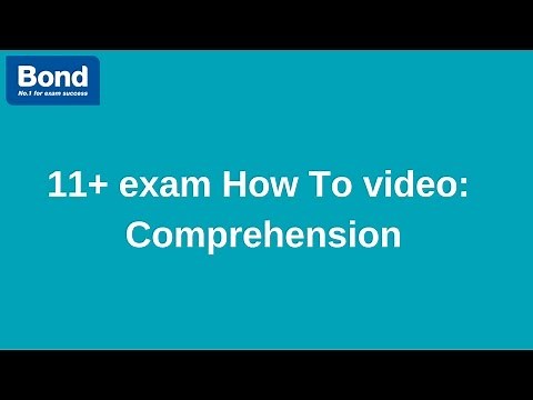 11+ exam: English – Comprehension | Bond 11+