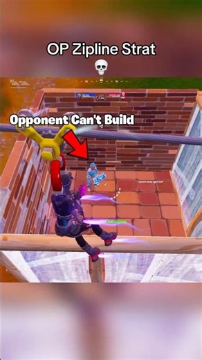 OP Zipline Strat = Easy Win 💀 #fortnite