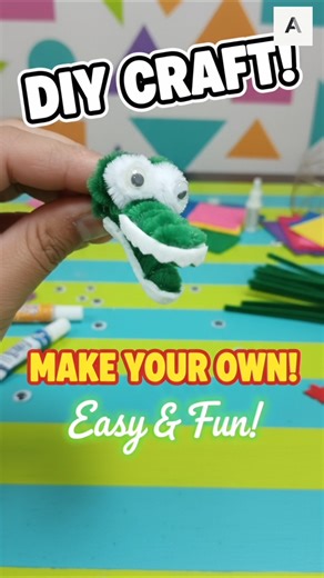 "DIY Alligator Clip Craft: Fun and Easy Pipe Cleaner and Fuzzy Wire Tutorial"#pipecleanercrafts #diy
