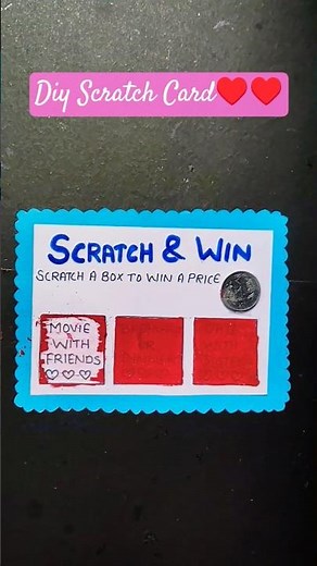 Create your own Easy Scratch Card At Home! #shorts