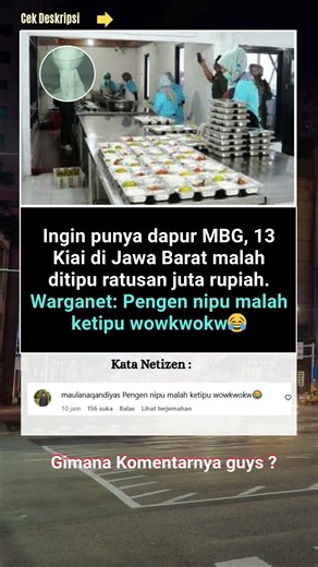Waduh, 13 kiai kena tipu MBG #feedshorts #shortvideo #mbg
