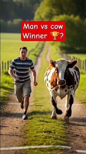 MAN VS COW: Can a Human Beat a Cow's Top Speed? | Science of the Man vs Animal Race