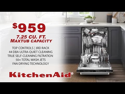 KDTM604KPS | 360° Max Jets™ Third Rack Dishwasher with Fan-Enabled ProDry™ System, 44 dBA