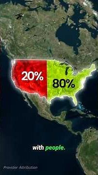 Why is half of America completely empty? #geographyfacts #mapping