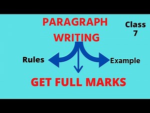 English Grammar Class 7 Paragraph Writing | English By Shweta Ma'am