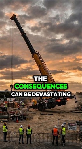 Why Cranes Don’t Tip Over Under Heavy Loads 😱 #shorts