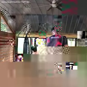 Tim Duncan ... 6'11" kickboxer 😳 (via Echols Fitness) | SportsCenter