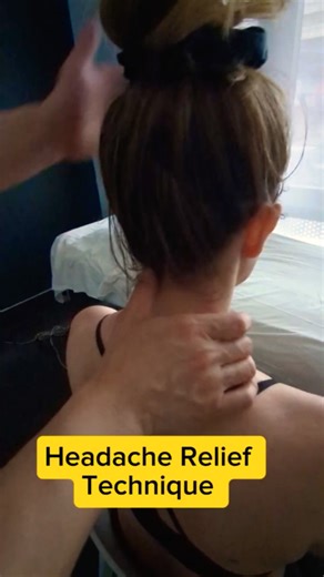 Relieve Tension Headaches with Compression to Suboccipitals