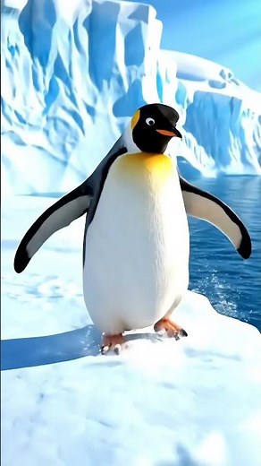Brave But Nervous Penguin Hesitates Before Taking #penguin