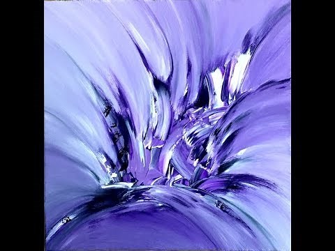 purple diamond, abstract painting, Acrylic, abstrakte Malerei mit Acryl