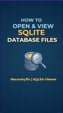 How to Open & View SQLite Database Files | Recoveryfix SQLite Viewer