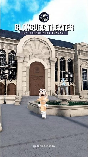 amazing new bloxburg theater build by Illumination Theatre + their hamilton play🤍 #bloxburg #roblox
