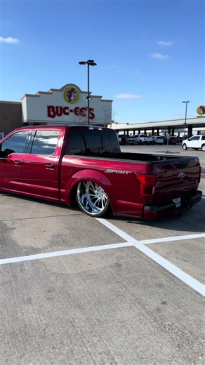 Before and After of La Sexy Red: Truck Transformation