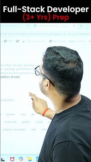 Full Stack Developer Roadmap for 3+ Years Experience 💻 (8–10 LPA Jobs)