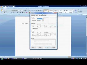 Adams MLA Format Tutorial Word 2007.avi