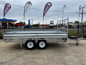 14x7 Flat Top (ITS Suspension) - Galvanised Tandem Trailer